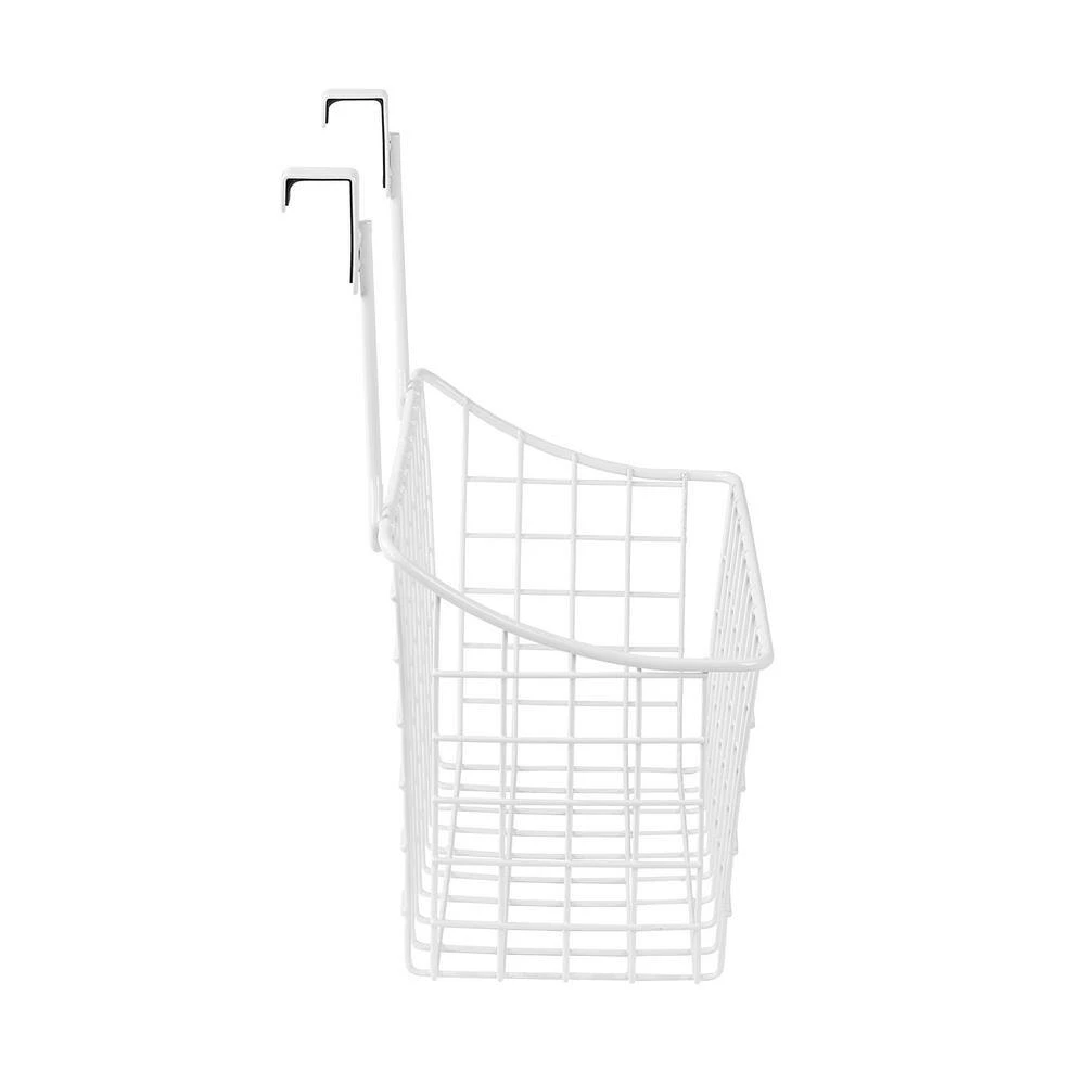 Spectrum Grid 10.125 in. W x 6.625 in. D x 11.25 in. H Over the Cabinet Medium Basket in White 2 Spectrum Grid 10.125 in. W x 6.625 in. D x 11.25 in. H Over the Cabinet Medium Basket in White - Image 2