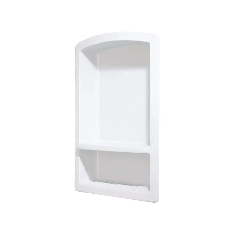 Swan Recessed Solid Surface Soap Dish in White 4 Swan Recessed Solid Surface Soap Dish in White - Image 4