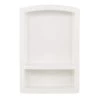 Swan Recessed Solid Surface Soap Dish in White