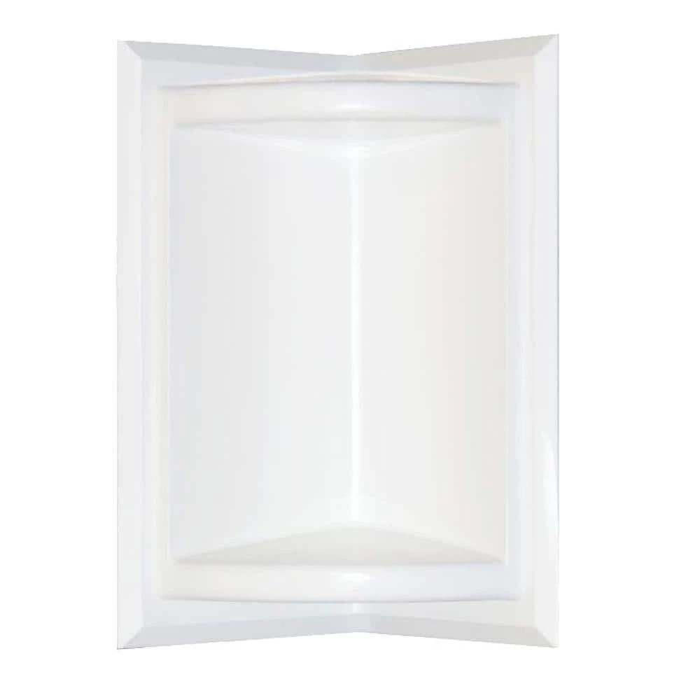 Swan 5.75 in. x 11 in. Corner-Mount Solid Surface Soap Dish in White 1 Swan 5.75 in. x 11 in. Corner-Mount Solid Surface Soap Dish in White