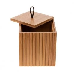 Bath Bliss Small Square Oslo Bamboo Storage Jar 10 Bath Bliss Small Square Oslo Bamboo Storage Jar -Bathroom Accessories Sales wood bath bliss bathroom storage containers 10026 natural 66 1000