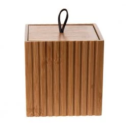 Bath Bliss Small Square Oslo Bamboo Storage Jar 15 Bath Bliss Small Square Oslo Bamboo Storage Jar -Bathroom Accessories Sales wood bath bliss bathroom storage containers 10026 natural 76 1000